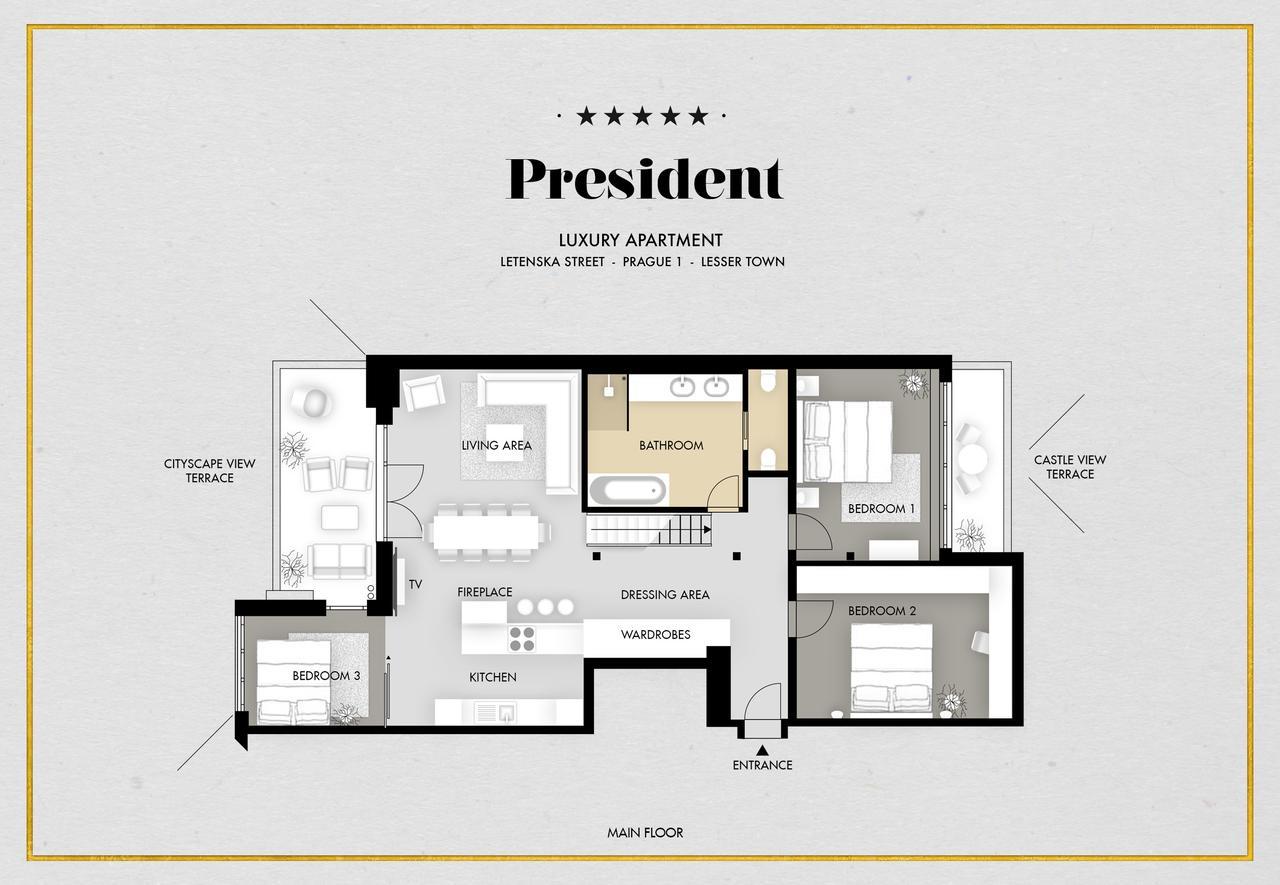 President Apt By Prague Castle, Views Εξωτερικό φωτογραφία